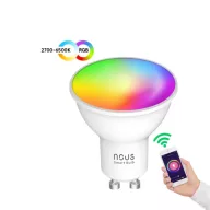  Nous P8 – RGB LED okos izzó, GU10 foglalat, Tuya Wi-FI, Matter (2 db-os csomag)