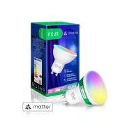   Nous P8 – RGB LED okos izzó, GU10 foglalat, Tuya Wi-FI, Matter