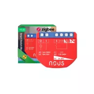   Nous B1Z – kapcsolórelé modul, 1 áramkörös, kapcsolóbemenettel, Tuya Zigbee 