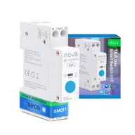  Nous D1T – relé modul, DIN-sínes, 16A, fogyasztásmérős, Tuya Wi-Fi, Tasmota firmware, Matter