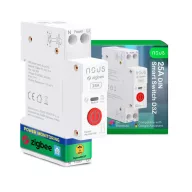   Nous D3Z – relé modul, DIN-sínes, 25A, fogyasztásmérős, Tuya Zigbee