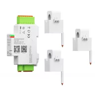   Nous D4Z – fogyasztásmérő, DIN-sínes, áramváltós, három fázisú, 3x120A, Tuya Zigbee
