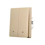  SmartWise B62 UNI – kapcsoló, 2 gombos, Wi-Fi, eWeLink-Remote, arany színű
