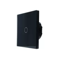   SmartWise T61 UNI – érintőkapcsoló, 1 gombos, Wi-Fi, eWeLink-Remote, fekete