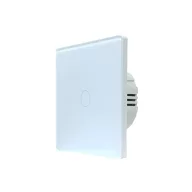   SmartWise T61 UNI – érintőkapcsoló, 1 gombos, Zigbee, RF 433 MHz, fehér
