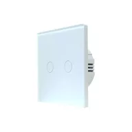   SmartWise T62 UNI – érintőkapcsoló, 2 gombos, Wi-Fi, eWeLink-Remote, fehér