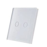   SmartWise TEREM2W – érintőkapcsoló, 2 gombos, vezeték nélküli, eWeLink-Remote, fehér