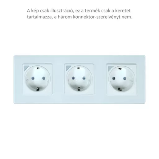 SmartWise SFW – sorolókeret, hármas, üveg előlapos, fehér