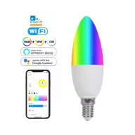 SmartWise RGBW – okosizzó, 5W, E14, Wi-Fi, eWeLink-Remote