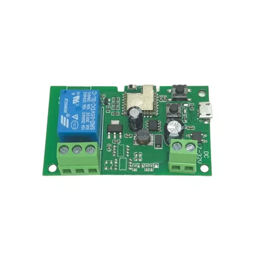 SmartWise 5V-32V – okos relé modul, 1 áramkörös, AC/DC, NO/NC, Wi-Fi, Bluetooth, védőtokban