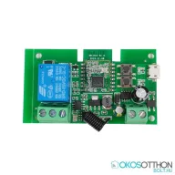   SmartWise 5V-32V – okos relé modul, 1 áramkörös, AC/DC, NO/NC, Zigbee, RF 433 MHz