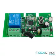   SmartWise 5V-32V – okos relé modul, 1 áramkörös, AC/DC, NO/NC, Zigbee, RF 433 MHz