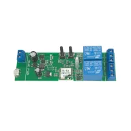   SmartWise 5V-32V – okos relé modul, 2 áramkörös, AC/DC, NO/NC, Wi-Fi, Bluetooth, védőtokban