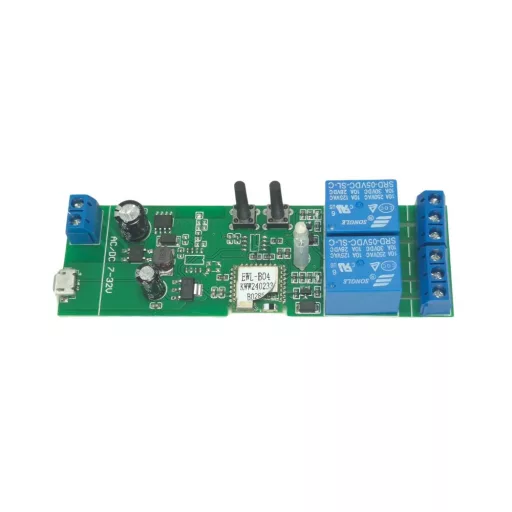 SmartWise 5V-32V – okos relé modul, 2 áramkörös, AC/DC, NO/NC, Wi-Fi, Bluetooth, védőtokban