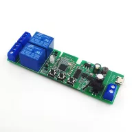   SmartWise 5V-32V – okos relé modul, 2 áramkörös, AC/DC, NO/NC, Zigbee, RF 433 MHz