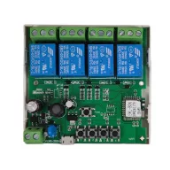   SmartWise 85V-250V – okos relé modul, 4 áramkörös, AC, NO/NC, Wi-Fi, Bluetooth, védőtokban