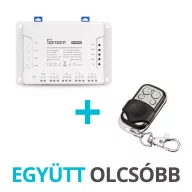   Sonoff 4CH PRO R3 + Sonoff 4 gombos RF távirányító (csomag)