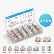   Sonoff D1-2 – vezeték összekötő, rugós, elosztó szett (54 db-os készlet)