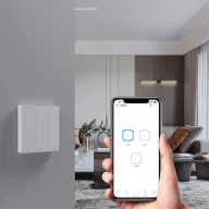  Sonoff SwitchMan M5 – villanykapcsoló, 1 áramkörös, sorolható, Wi-Fi, Matter, szürke (M5-1C-80M)