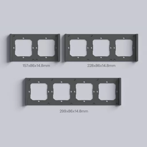 Sonoff SwitchMan M5 – villanykapcsoló, 2 áramkörös, sorolható, Wi-Fi, Matter, szürke (M5-2C-80M)