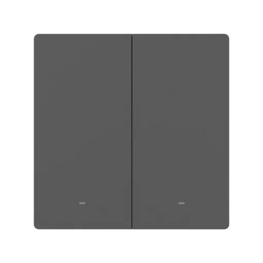Sonoff SwitchMan M5 – villanykapcsoló, 2 áramkörös, Wi-Fi, Matter, szürke (M5-2C-86M)