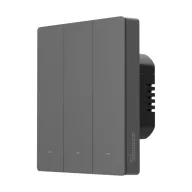   Sonoff SwitchMan M5 – villanykapcsoló, 3 áramkörös, sorolható, Wi-Fi, Matter, szürke (M5-3C-80M)