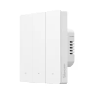   Sonoff SwitchMan M5 – villanykapcsoló, 3 áramkörös, sorolható, Wi-Fi, Matter, fehér (M5-3C-80W)