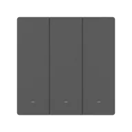   Sonoff SwitchMan M5 – villanykapcsoló, 3 áramkörös, Wi-Fi, Matter, szürke (M5-3C-86M)