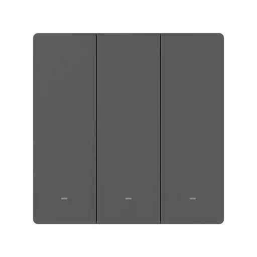 Sonoff SwitchMan M5 – villanykapcsoló, 3 áramkörös, Wi-Fi, Matter, szürke (M5-3C-86M)