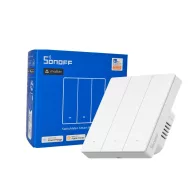   Sonoff SwitchMan M5 – villanykapcsoló, 3 áramkörös, Wi-Fi, Matter, fehér (M5-3C-86W)