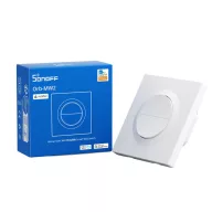   Sonoff Orb-MW2 Wall Switch – villanykapcsoló + relé modul, 2 áramkörös, Wi-Fi, Matter, fehér (MINI-2GS-E)