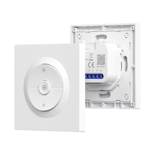 Sonoff Orb-DIM Dimmer Wall Switch – fényerőszabályzó kapcsoló + relé modul, fogyasztásmérős, Wi-Fi, Matter, fehér (MINI-DIM-E)