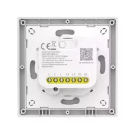   Sonoff Orb-ZBW2L Wall Switch – kapcsoló + relé modul, 2 áramkörös, csak fázis, Zigbee, fehér (MINI-ZB2GS-L-E)