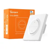   Sonoff Orb-ZBRBS Roller Shutter Wall Switch – redőnykapcsoló + relé modul, Zigbee, fehér (MINI-ZBRBS-E)