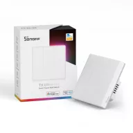   Sonoff TX Ultimate T53C – villanykapcsoló, 3 gombos, érintős, Wi-Fi, eWeLink-Remote, fehér (T5-3C-86)