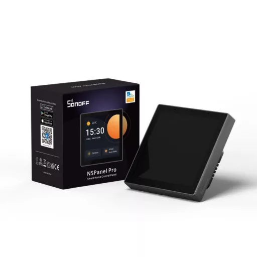 Sonoff NSPanel Pro – vezérlőpanel, érintőképernyős, Zigbee és Bluetooth gateway, szürke (NSPanel86PB)