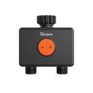   SONOFF Hydro DUO – kétcsatornás okos vízszelep, átfolyásmérővel, Zigbee, fekete (SWV-ZF2E)