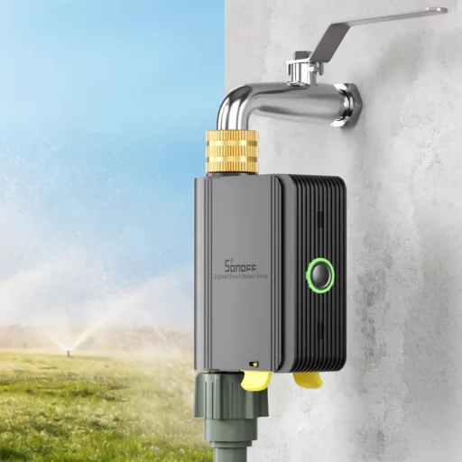 Sonoff Hydro ONE Lite – okos vízszelep, áramlásmérő nélkül, Zigbee, fekete (SWV-ZNE)