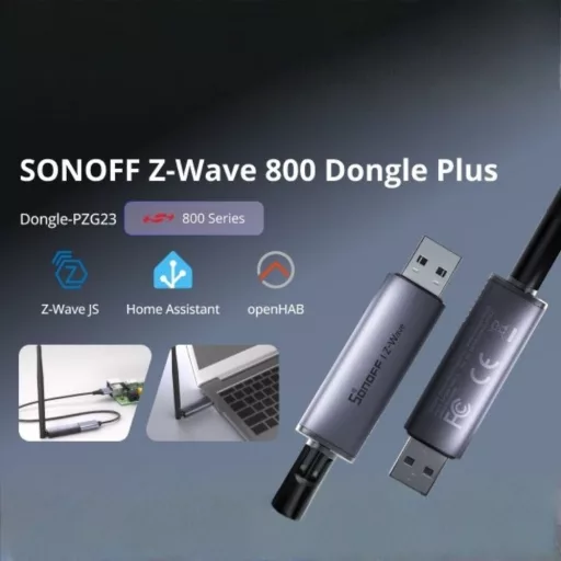 Sonoff Z-Wave 800 Dongle Plus – USB vezérlő, Z-Wave LR (Dongle-PZG23)