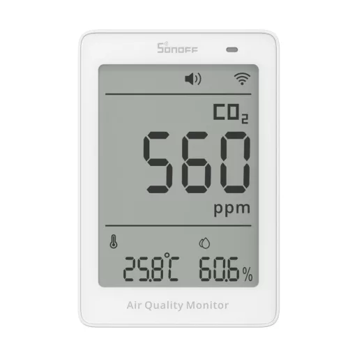 Sonoff AirGuard CO2 SAWF-08P – levegőminőség érzékelő, Wi-Fi, Matter (SAWF-08P)