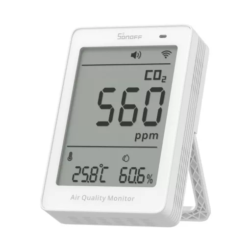 Sonoff AirGuard CO2 SAWF-08P – levegőminőség érzékelő, Wi-Fi, Matter (SAWF-08P)