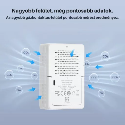 Sonoff AirGuard CO2 SAWF-08P – levegőminőség érzékelő, Wi-Fi, Matter (SAWF-08P)