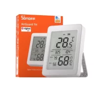   Sonoff AirGuard TH SNZB-02DR2 – hőmérséklet és pára érzékelő, LCD kijelzővel, Zigbee