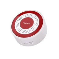   Sonoff SenseGuard Indoor Siren – beltéri sziréna akkumulátorral, USB-C, Zigbee, fehér-piros, (SNZB-09P)