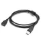 Sonoff USB kábel hosszabító, 1,5m hosszú, papa/mama, fekete