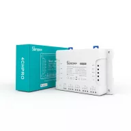   Sonoff 4CH PRO R3 – okos relé modul, 4 áramkörös, impulzuskapcsolással, NO/NC, DIN-sines, Wi-Fi, RF 433 MHz (4CHPROR3)