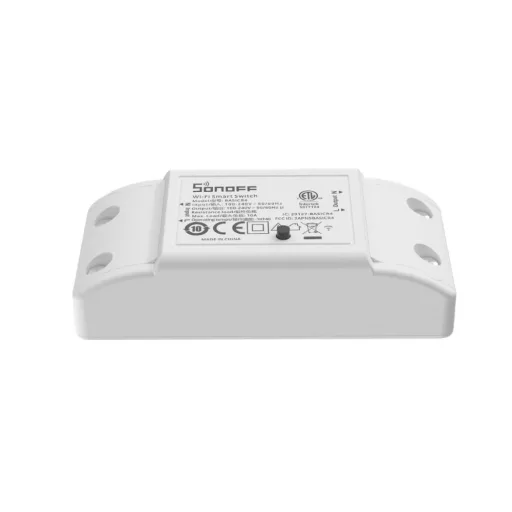 Sonoff Basic R4 – relé modul, 1 áramkörös, Wi-Fi, eWeLink-Remote (BASICR4)