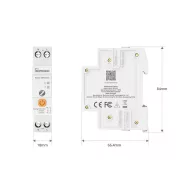   Sonoff Basic DIN Rail – relé modul, 1 áramkörös, fogyasztásmérő, DIN-sínes, 32A, Zigbee, Bluetooth (BASIC-ZB1GSP)