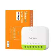   Sonoff MINI DUO Smart Switch – relé modul, 2 áramkörös, fázis+nulla, Zigbee (MINI-ZB2GS)