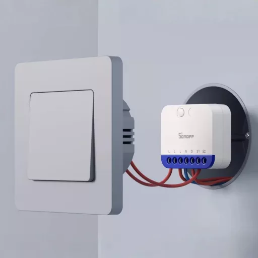 Sonoff MINI-DIM Dimmer Switch – relé modul, fényerőszabályzó, fogyasztásmérős, Wi-Fi, Matter (MINI-DIM)
